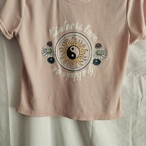 Othr Pink Graphic Crop Top